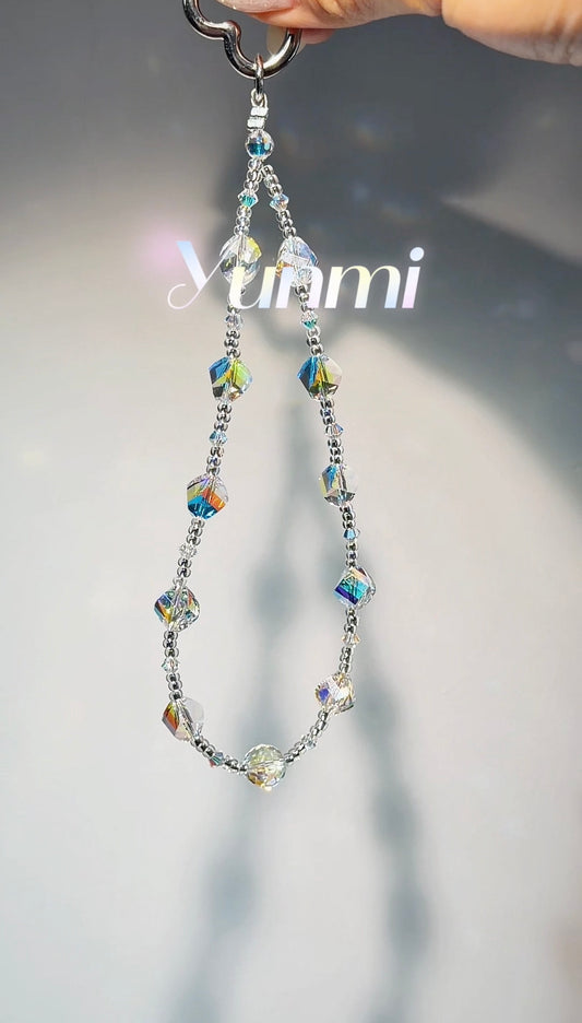 Swarovski crystal phone charm