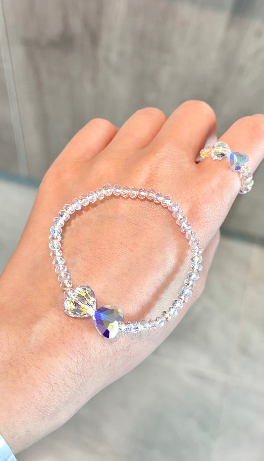 Swarovski crystal bracelet & ring